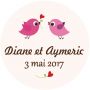 Autocollant personnalisé "birdies"