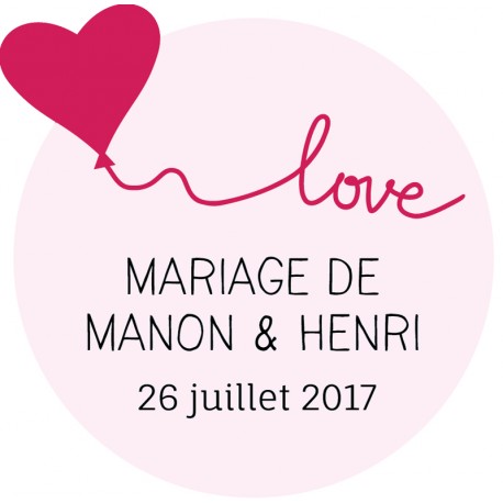 Autocollant personnalisé "jours heureux"