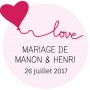 Autocollant personnalisé "jours heureux"