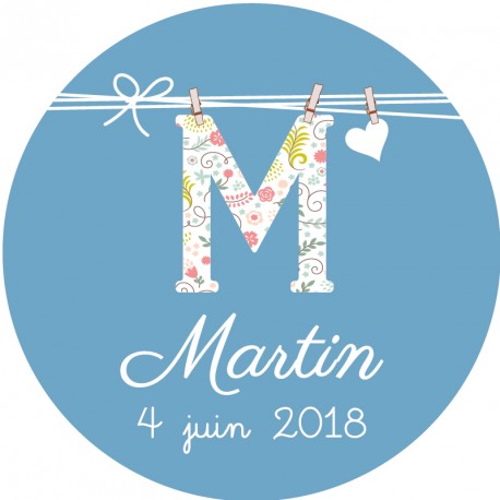 Autocollant personnalisé "devinette"