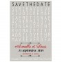 Save the date "mots mélés"