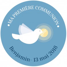 Autocollant communion holy