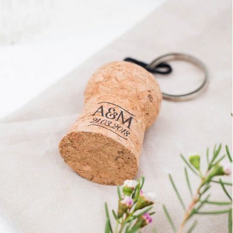 Le porte clé bouchon champagne personnalisé