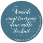 Autocollant personnalisé "Calligraphie"