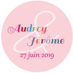 Autocollant personnalisé "bayadère"