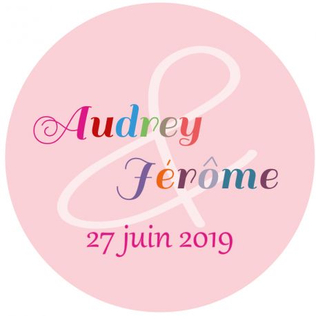 Autocollant personnalisé "bayadère"