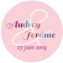 Autocollant personnalisé "bayadère"