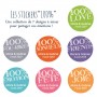 Autocollant personnalisé "100%..."