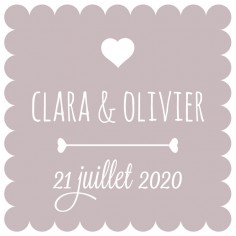 Autocollant personnalisé "sweetheart"