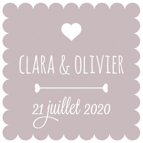 Autocollant personnalisé "sweetheart"