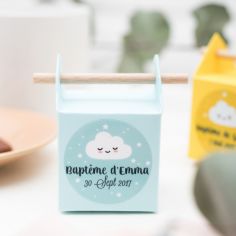 Boite à dragées baptême "pop up"