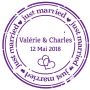 Autocollant personnalisé "just married"