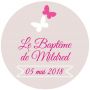 Autocollant personnalisé "les papillons"