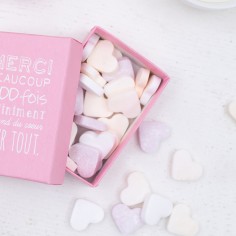 Les bonbons coeur pastel