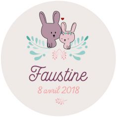 Autocollant baptême "Bambino"