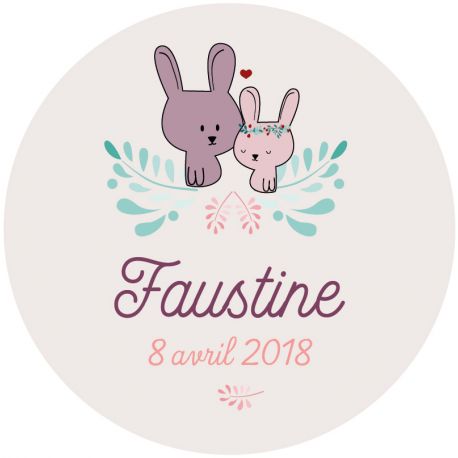 Autocollant baptême "Bambino"