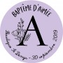 Sticker baptême Naturalia