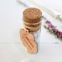Le mini tube à dragées étiquette bois personnalisée