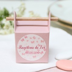 La pop up vieux rose "papillons"