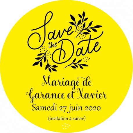 Magnet save the date "Promenade"