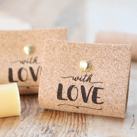 Le petit savon liège "with love"