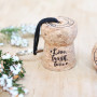 Le porte clé bouchon champagne "live, laugh, love"