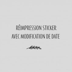 Autocollant personnalisé [réimpression pour report d'événement]