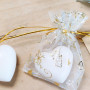 Savon coeur dans sa pochette Noël