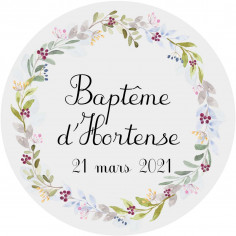 Sticker baptême "sweet days"