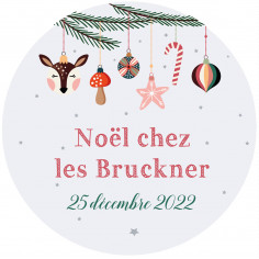 Sticker personnalisé Noël  "magic"