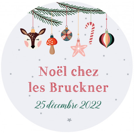 Sticker personnalisé Noël  "magic"
