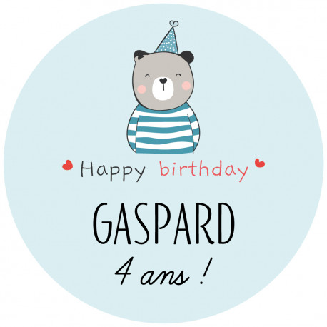 Sticker anniversaire "Ted"