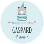 Sticker anniversaire "Ted"