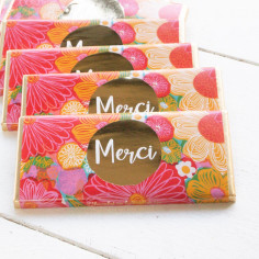 La mini tablette de chocolat "Merci"
