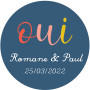 Autocollant personnalisé "oui"