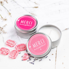 La bougie "merci" (existe dans 70 couleurs ! )