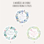 La magnet communion vintage fleuri