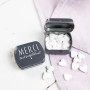 Mini boite de bonbons coeur "merci tout simplement"