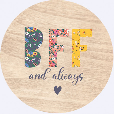 Le magnet bois BFF (couleur)