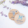 Le magnet bois enfant "monogramme"