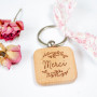 Le porte clé en bois personnalisé mariage