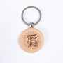 Le porte clé bois happy new year 2022