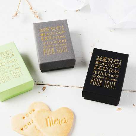 La petite boite cadeau chic "merci"