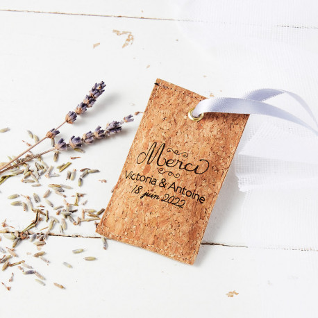 Le sachet lavande personnalisé liège