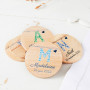 Le magnet bois enfant "monogramme"