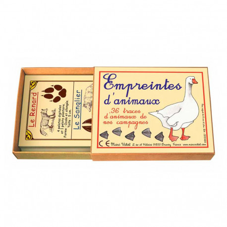 Petit jeu "Les empreintes d'animaux"