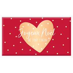 La mini tablette de chocolat "Joyeux Noël"