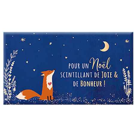 La mini tablette de chocolat bio "Joyeux Noël"