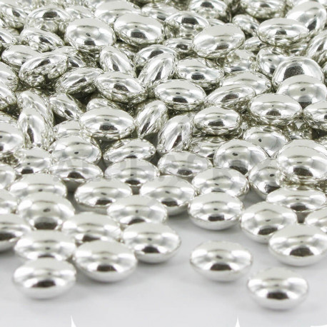 Dragées mini confettis argent brillant (200g)