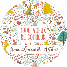 Sticker personnalisé Noël  "christmas"
